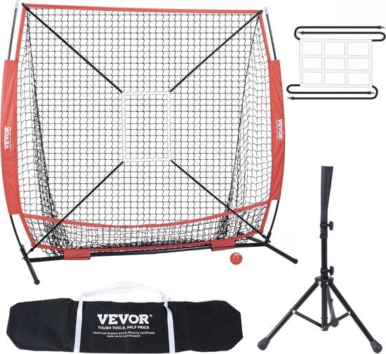 Set di allenamento portatile 7x7 Ft - Softbal - Honkbal - Batteria - Ricezione - Lancio