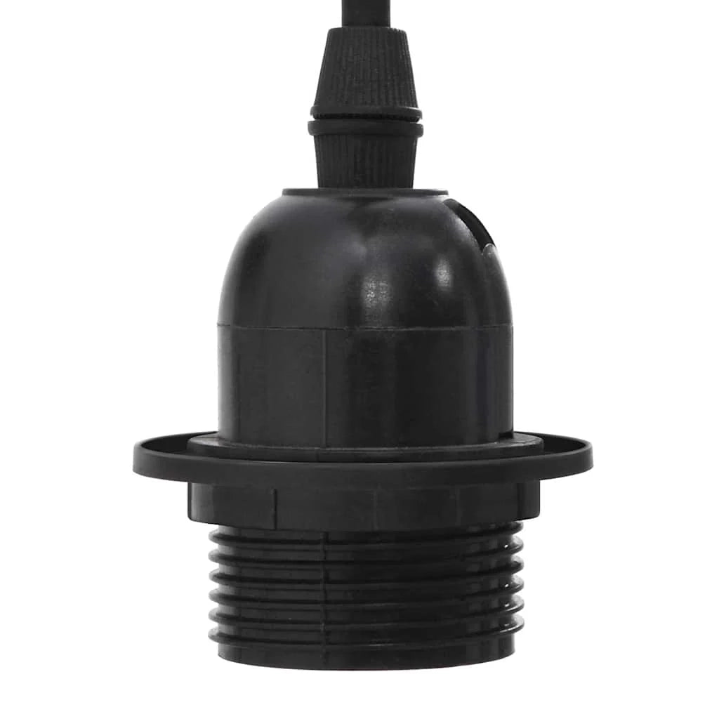 Lampada a sospensione vintage con 5 portalampada E27 altezza regolabile 157 cm metallo nero 02_0058021