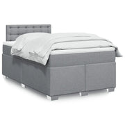 Giroletto a Molle con Materasso Grigio Chiaro 120x190cm Tessuto 3288141