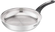 Padella in acciaio inossidabile 28 cm con distribuzione di calore uniforme e design elegante