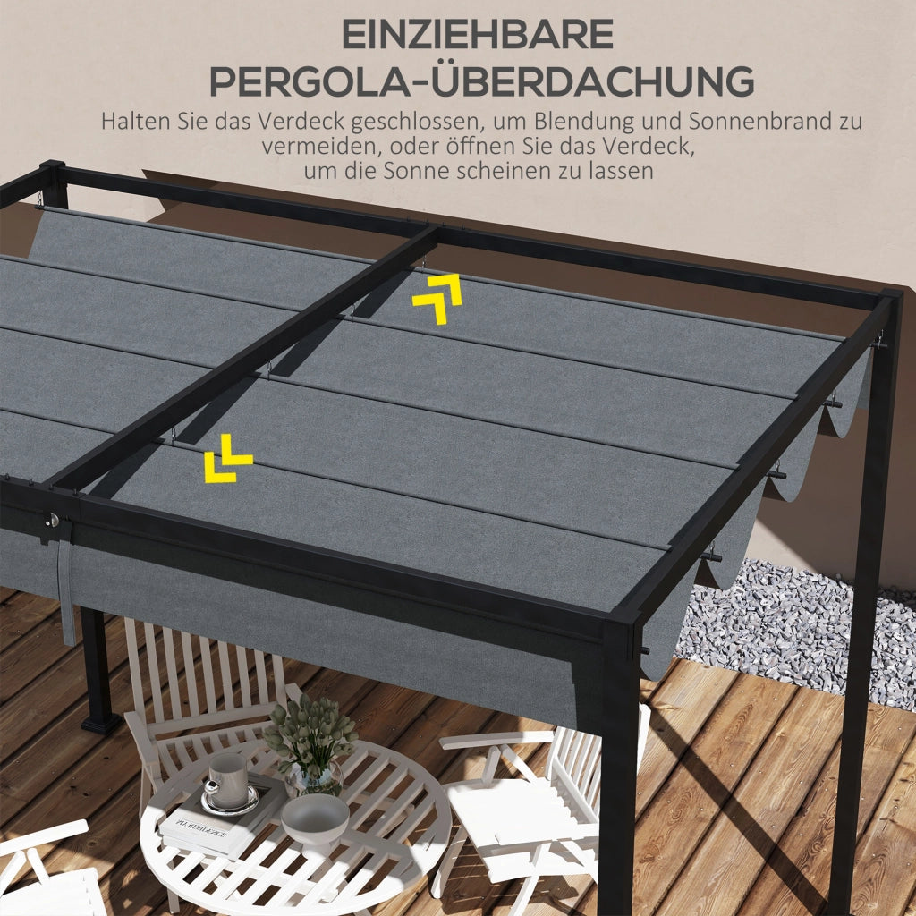 Tetto sostitutivo per gazebo giardino ¨C zephmum ¨C grigio scuro