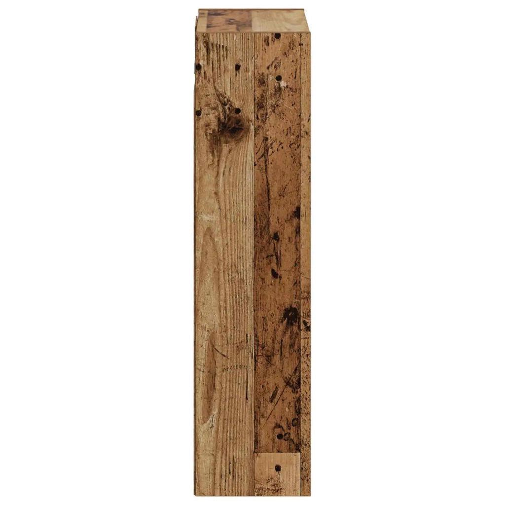 Mobile lavabo da parete Legno antico 35 x 20 x 81 cm
