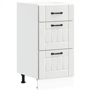 Mobile da cucina Lucca con vano contenitore e piedini regolabili 40 x 46 x 81,5 cm legno composito bianco 02_0050466