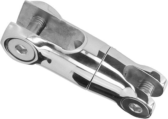Anello di attracco per barche in acciaio inox 316 - Rotorico per catena - Doppia tenuta - Adatto per catena da 10-12 mm - Rifinito a specchio - Dimensioni 119 x 37 mm - Connettore di anello