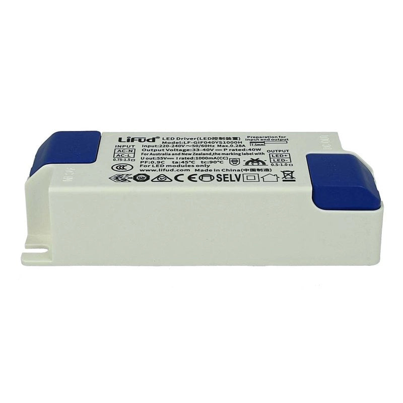 Led Driver CC 1000mA 33V-40VDC 40W Alimentatore Corrente Costante 1000mA Per Pannello Led 60X60cm