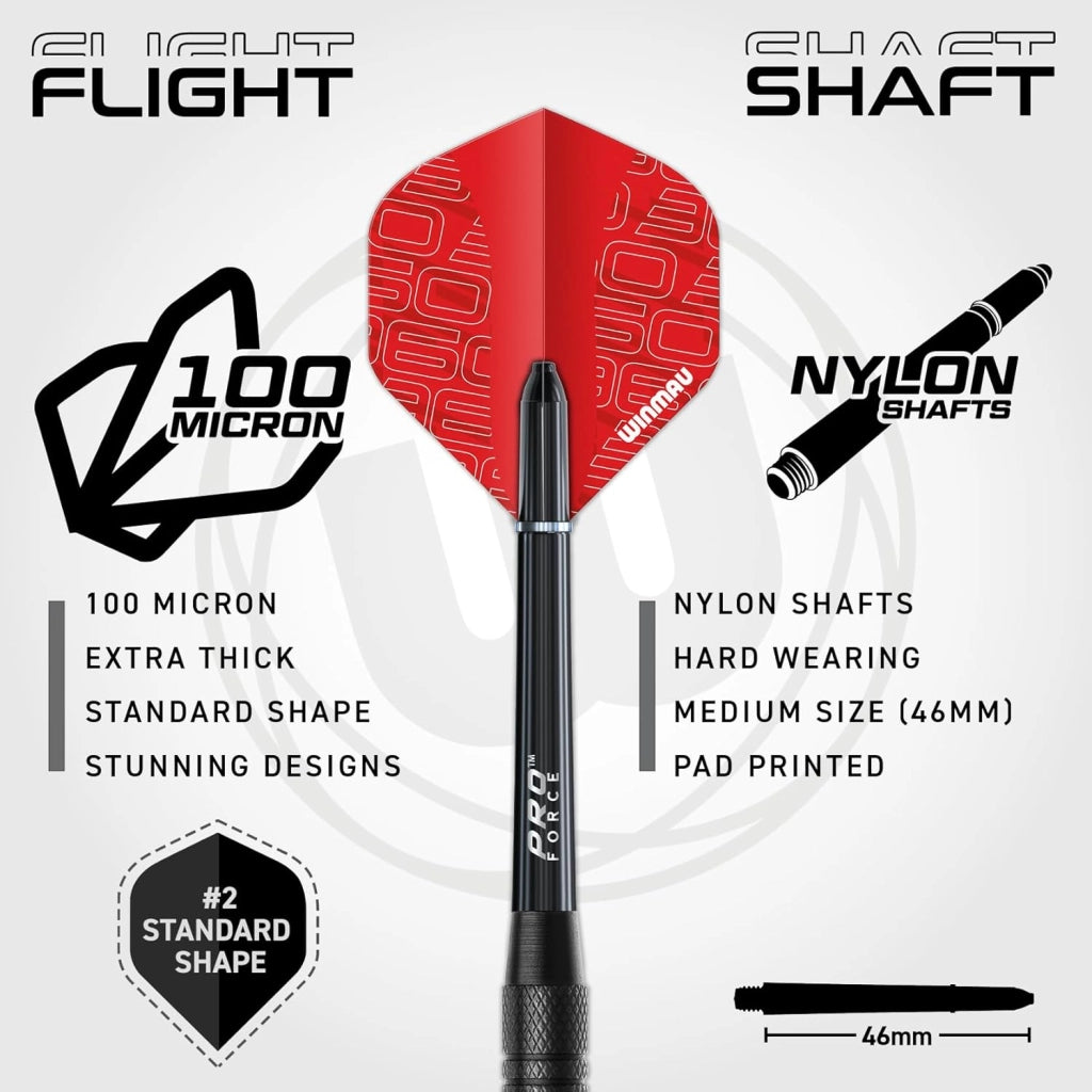Blade 360 Triple Core Carbon Dartboard Set – Include il Dartboard Blade 360 con 2 set di freccette da 19g con punta in acciaio (1 set nero e 1 set rosso), scheda di finish e altro