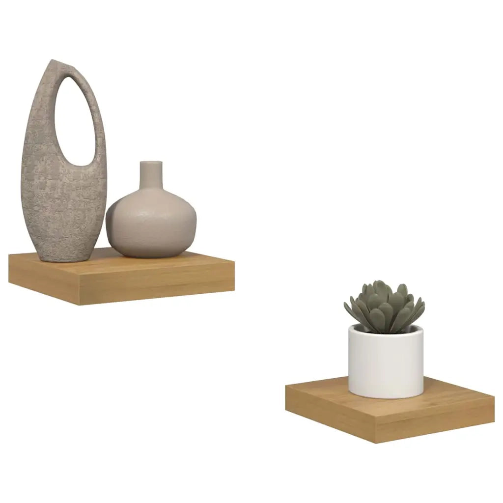 Scaffale da parete 2 pcs Marrone 23 x 23,5 x 4 cm 42019939