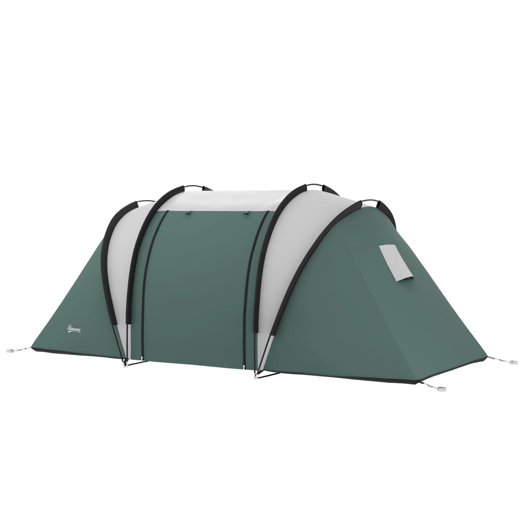 Tenda da Campeggio 4-5 Persone 2 Camere ¨C Zephmum ¨C Verde 3000mm Impermeabile