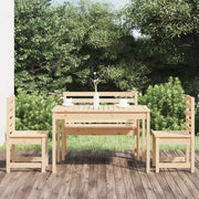 Set da Pranzo per Giardino 4 pz in Legno Massello di Pinocod mxl 76266