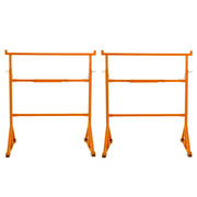 Cavalletti da Lavoro x2 Acciaio Heavy Duty Regolabili Altezza 200kg