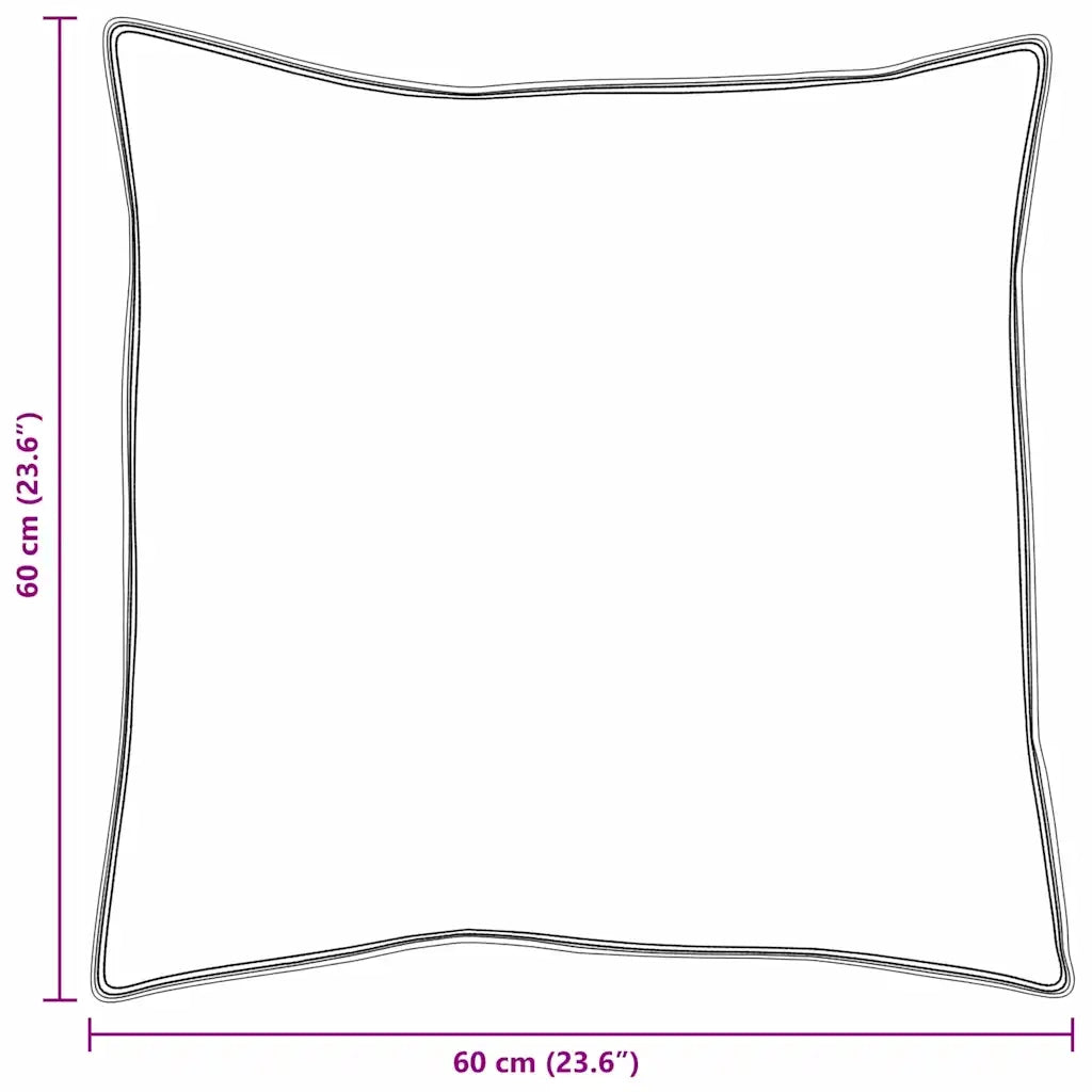 Cuscino con cuscino 2 pz Bianco 60 x 60 cm Piuma CFW3929899
