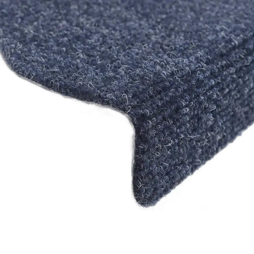 Tappetini per scale autoadesivi 30 pz | Gradini per Scale 56x17x3 cm blu semicircolari