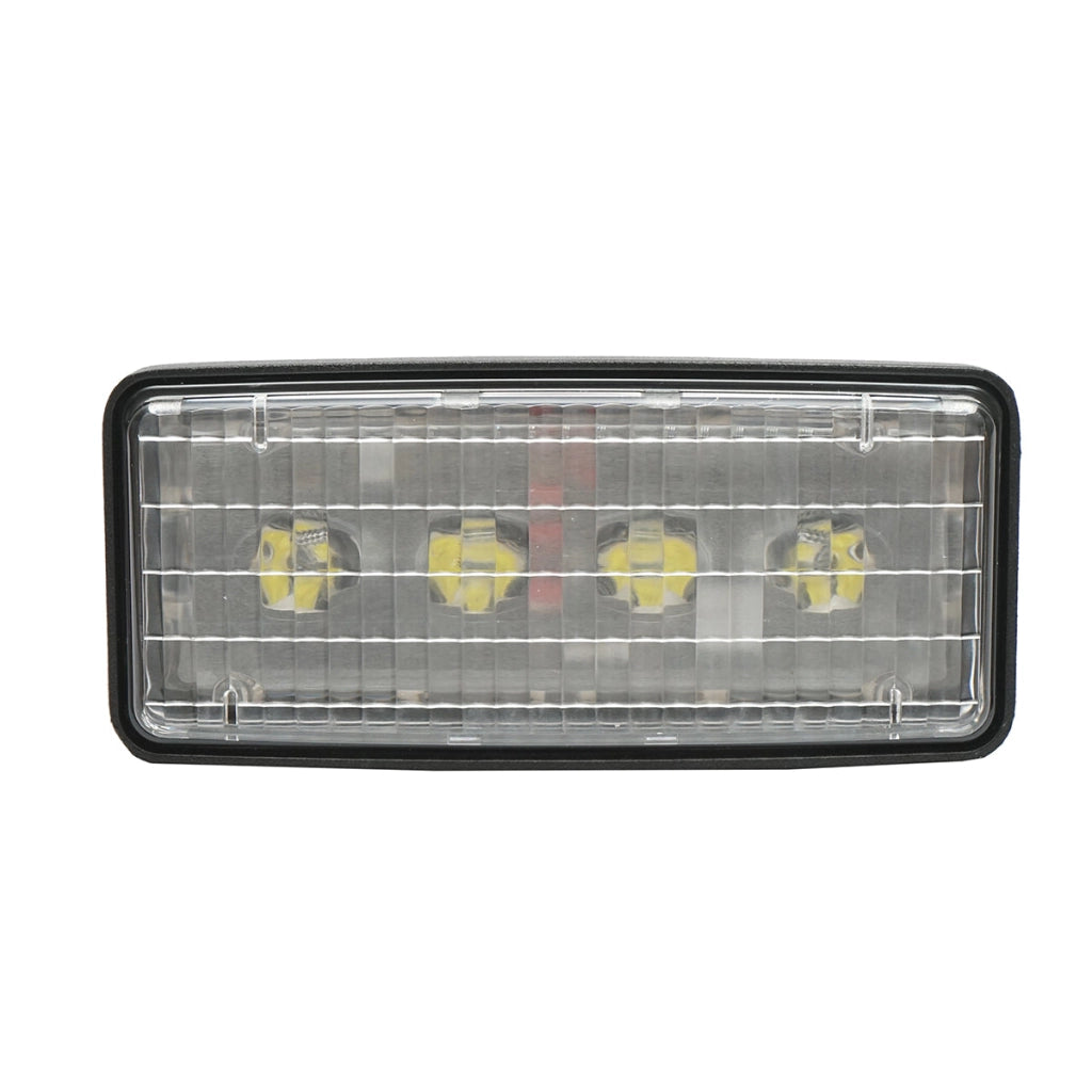 Proiettore LED rettangolare 140x60mm John Deere codice OEM RE37450, R161288, VPM3732, VLC6114