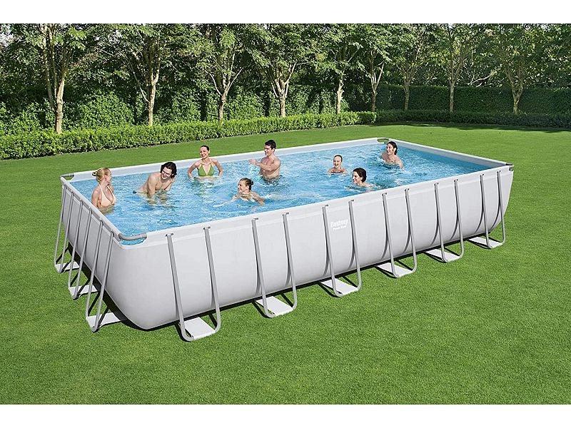 Piscina da Giardino rettangolare Bestway 56475 con struttura in acciaio