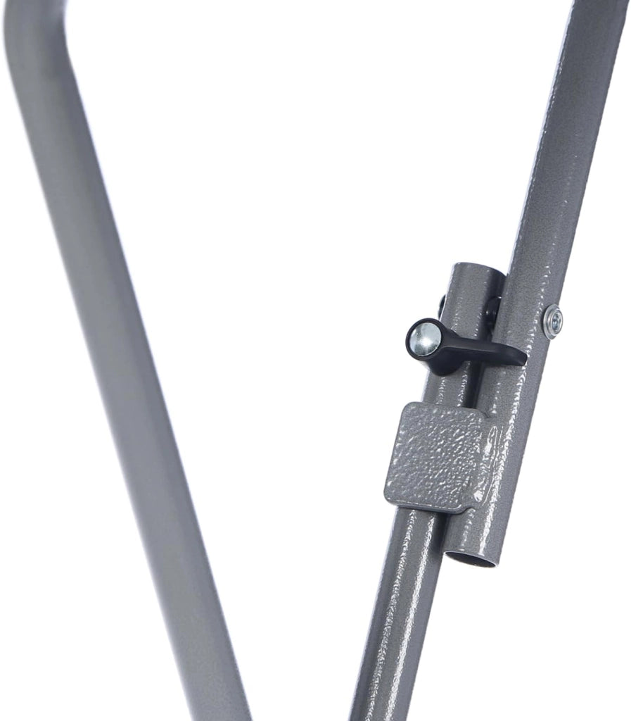 Set di 4 tavoli alti pieghevoli da 105 cm e 4 coperture nere