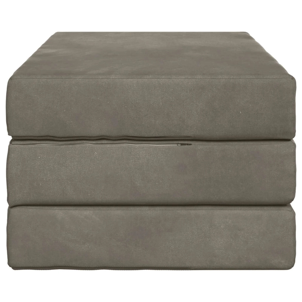 Divano Letto Pieghevole 80 x 67 x 45 cm Grigio Chiaro 900179