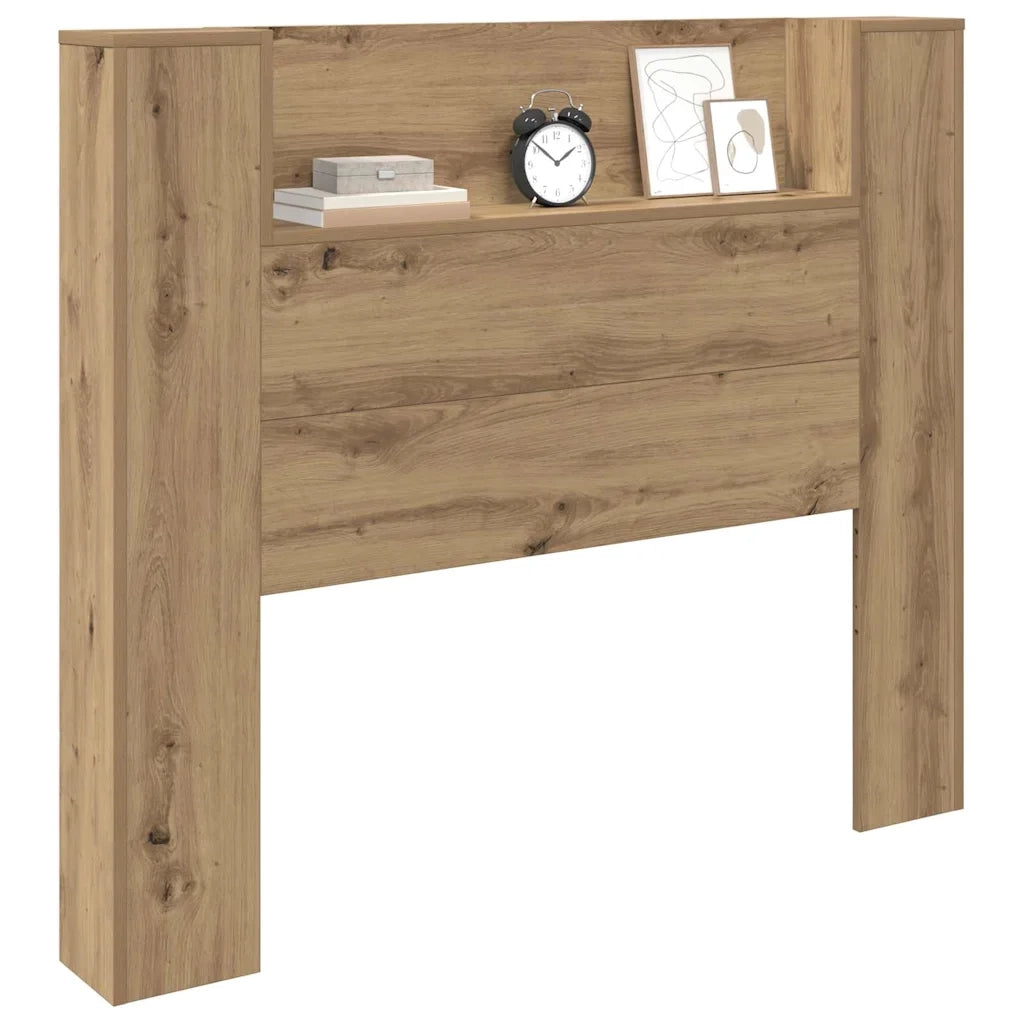 Testiera con lo scaffale-Testata contenitore Rovere artigianale 120 x 15 x 103,5 cm 466957
