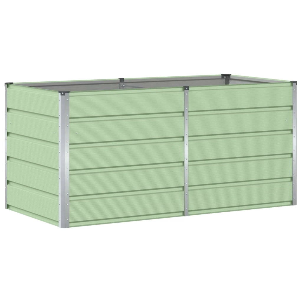 Fioriera | Cassetta per fiori | Vaso Verde 160 x 80 x 75 cm Acciaio