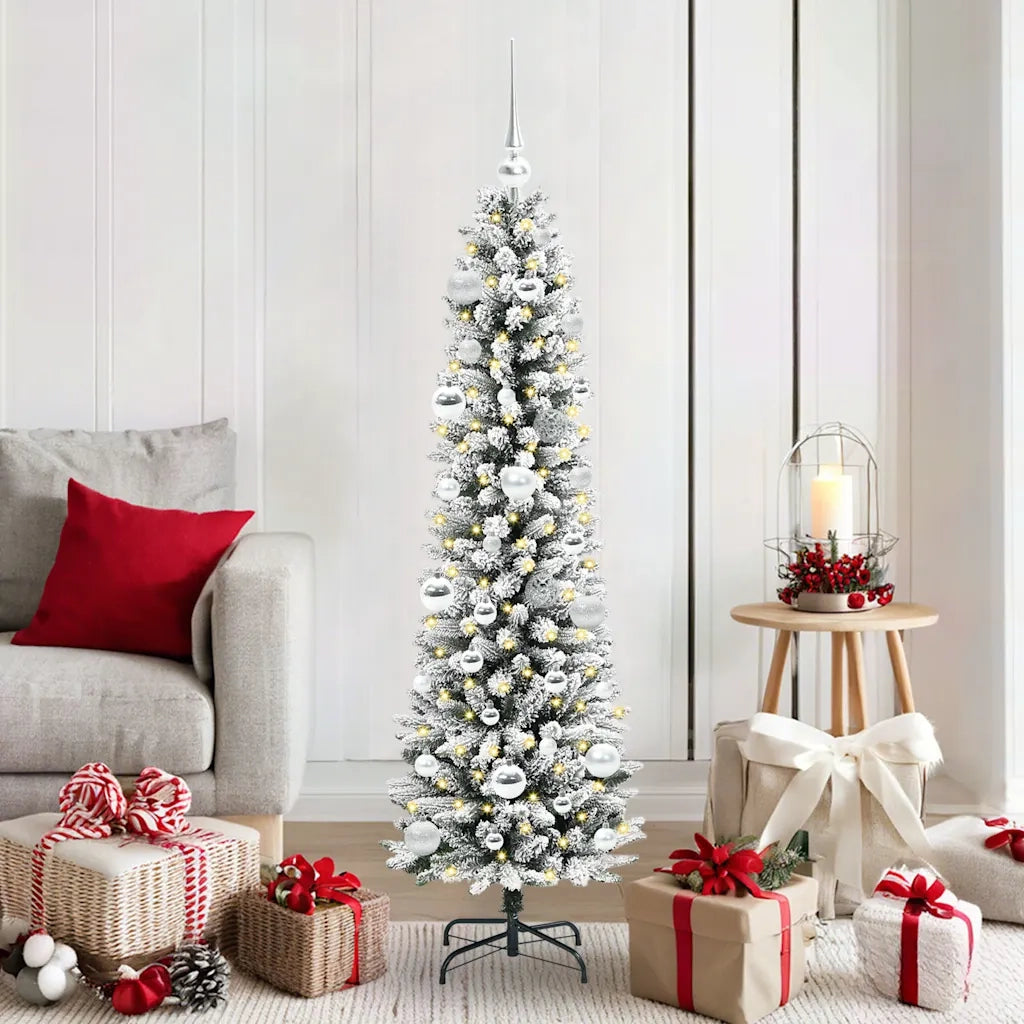 Albero di Natale | Decorazioni natalizie artificiale con 150 LED Bianco 150 cm