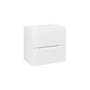 Mobile sottolavabo VANO – 2 cassetti – Bianco alpino – L60 × P39 × H57 cm – Da appendere