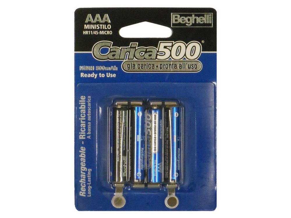 10cf pila ricaricabile carica 500 4 pz. ministilo 1,2v-800 mah. cod:ferx.vit31402