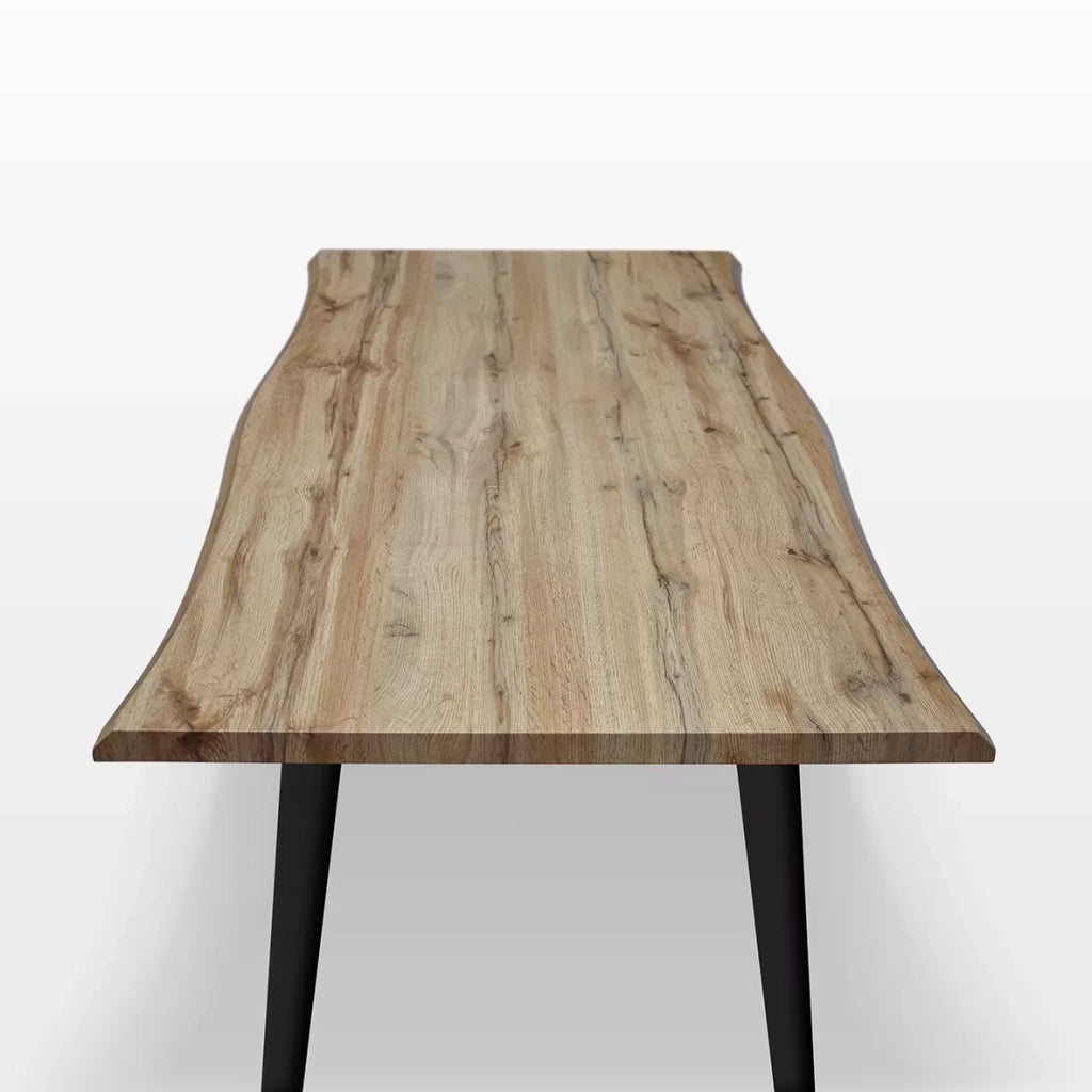 Tavolo fisso rettangolare legno rovere rustico 160x90x76 (984) - Mobili 2G