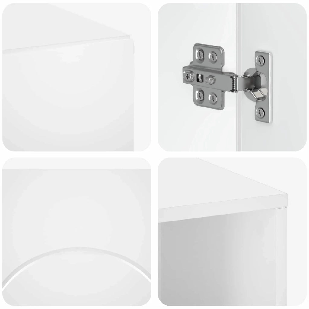 Set mobili da bagno 3 pz Bianco Legno ingegnerizzato 3433055