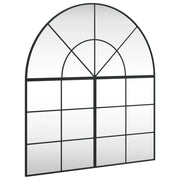 Specchio da Parete | Specchio decorativo Nero 100x110 cm Arco in Ferro