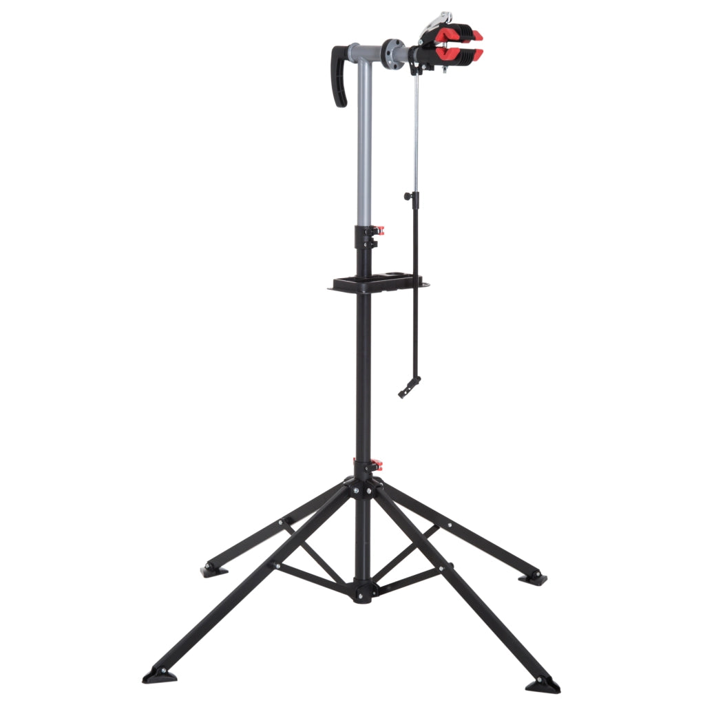 Cavalletto Bicicletta Regolabile in Altezza e Girevole ¨C zephmum ¨C Nero 100x100x109-180 cm