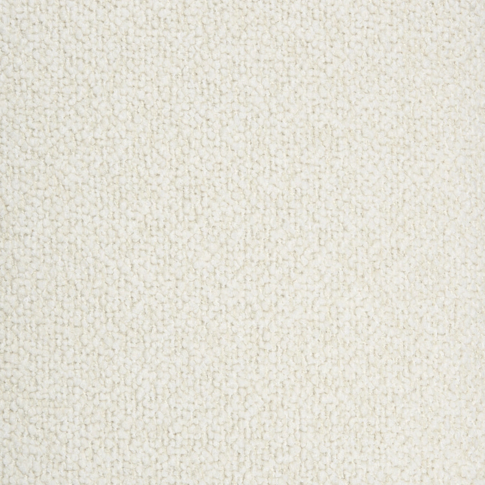 Poltrona Boucle Bianco Sporco Tessuto imbottito Morbide gambe nere Soggiorno industriale