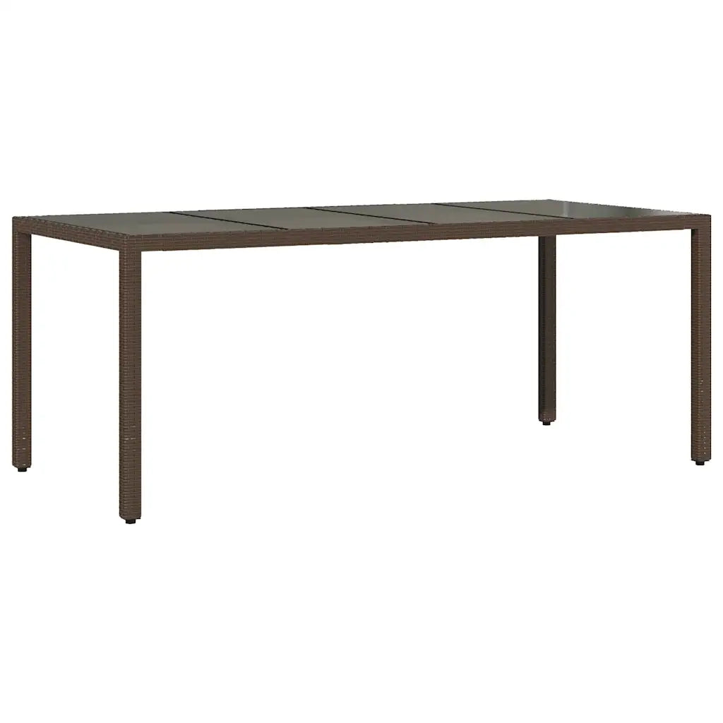 Set da Pranzo da Giardino 9pz con Cuscini Polyrattan e Vetro 3278554