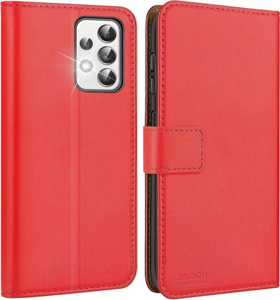 Custodia Premium Inclinabile per Samsung Galaxy A52 5G/4G/A52s 5G - Lavorazione Artigianale di Alta Qualità - Custodia Pieghevole in Pelle Premium - Protezione per Telefono