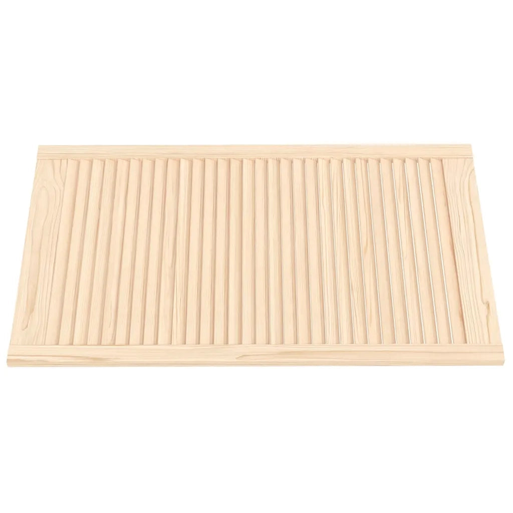 Ante con Design a Lamelle 2 pz 99,3x59,4 cm in Legno di Pino 151140