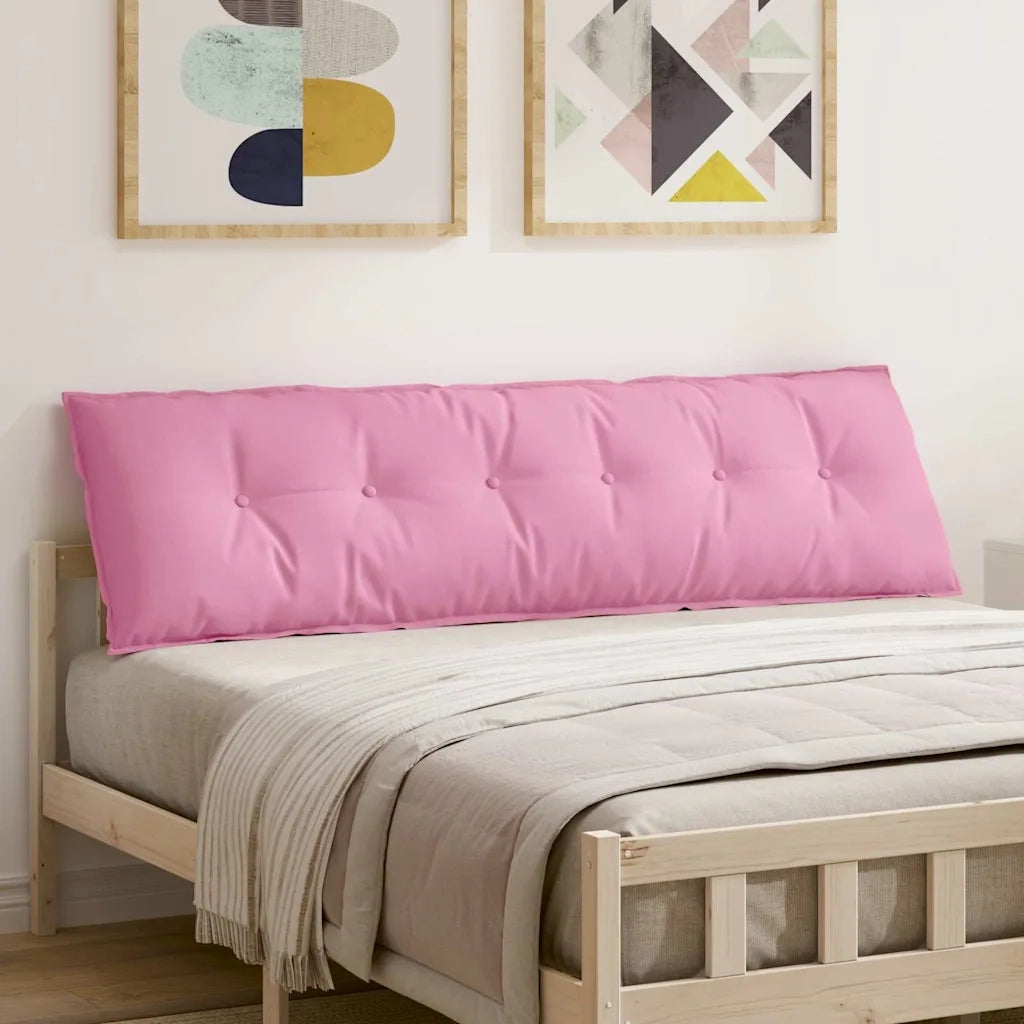 Cuscino per Schiena | Cuscino dorsale Rosa 180 x 19 x 50 cm Tessuto