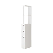 Vicco Mobile da bagno Bianco 15 x 137 cm con 3 cassetti
