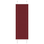 Tenda Plissettata Rosso Bordeaux 45x100 cm Larghezza Tessuto