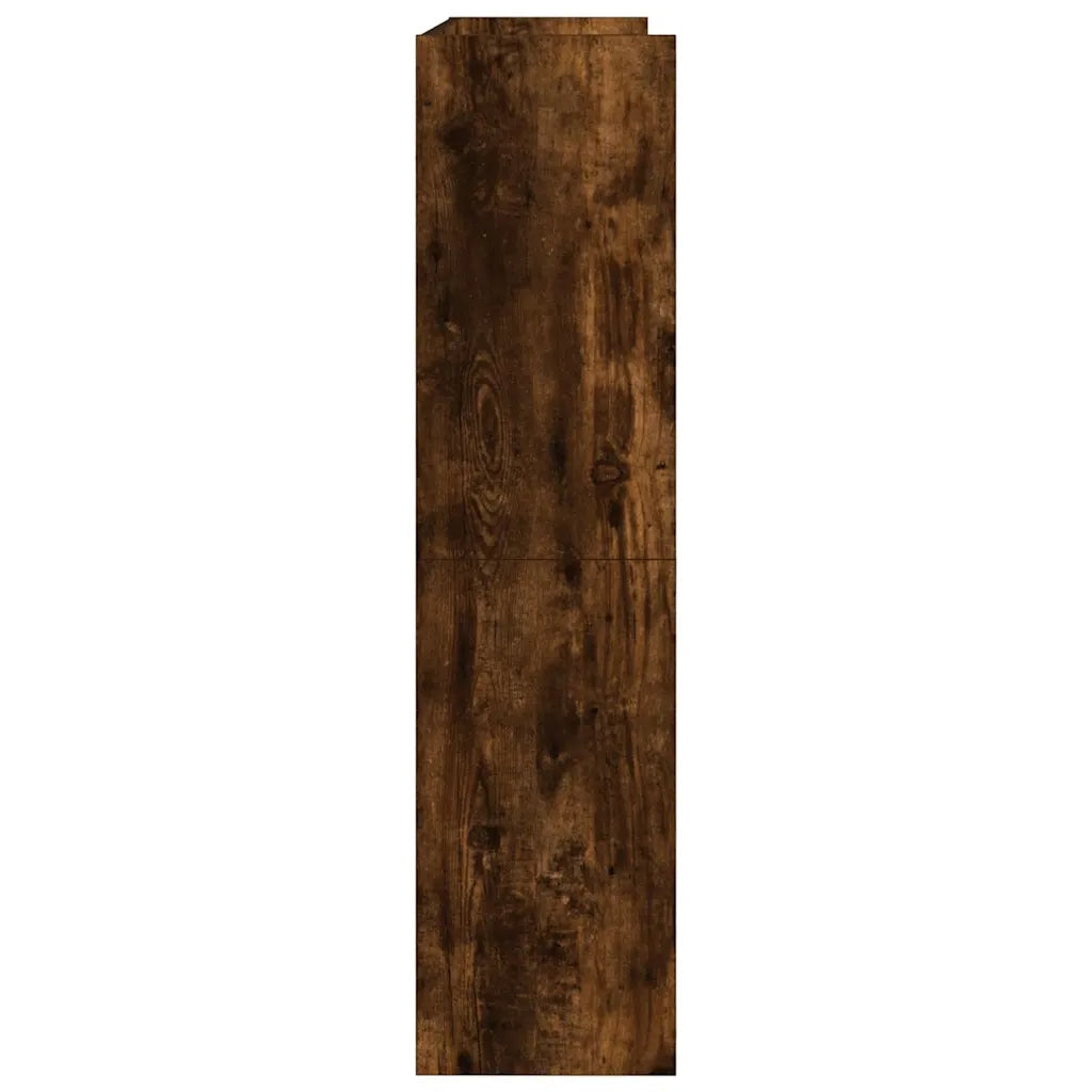 Scarpiera Rovere Fumo 80x25x100 cm in Legno Multistrato