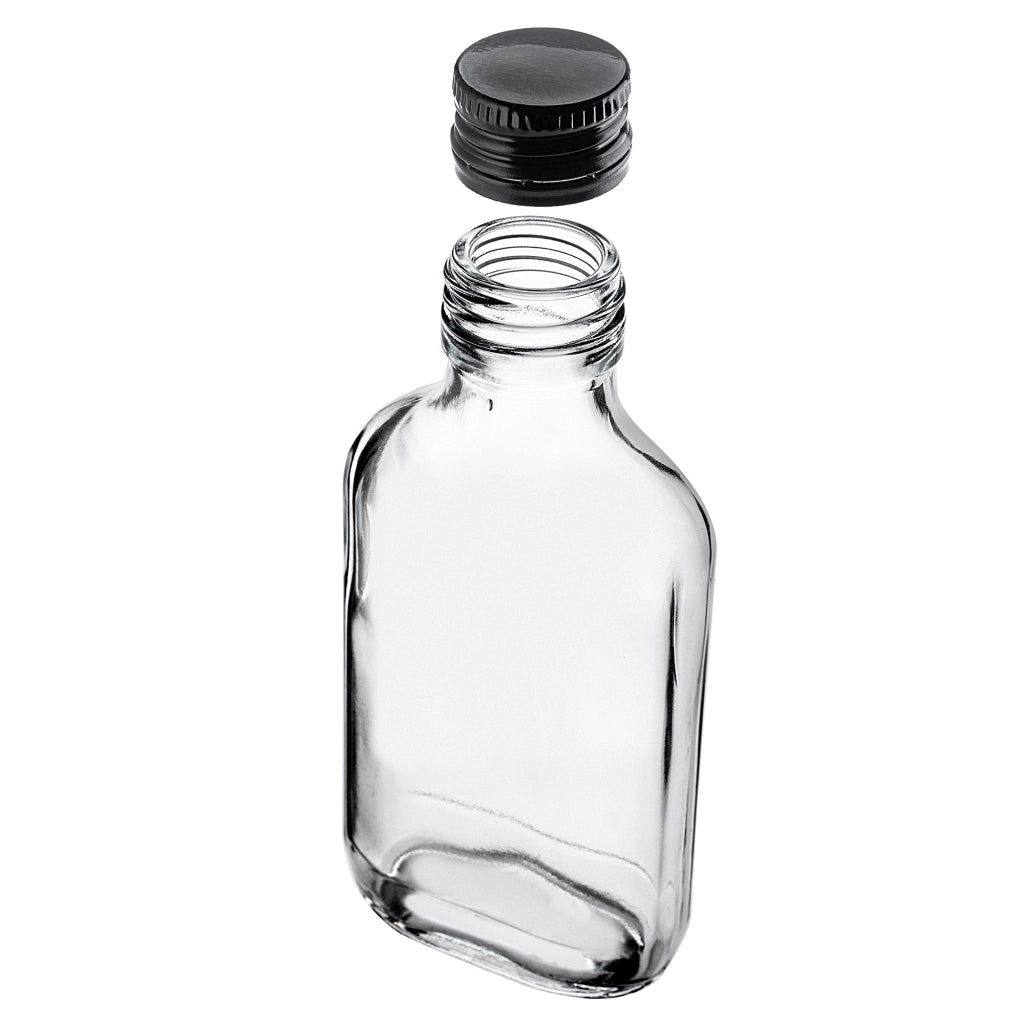 KADAX Flask Bottle 100ml Con Tappo Nero 50pz.