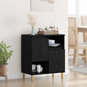 Credenza-Buffet-Armadio da cucina Rovere nero 35 x 60 x 70 cm Legno multistrato