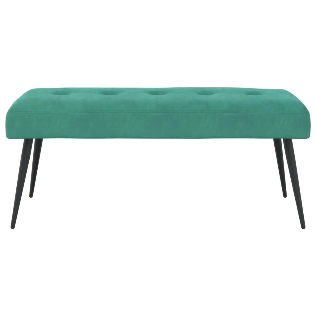 Panchina con bottoni imbottiti Turchese 110 x 40 x 46 cm 42038539