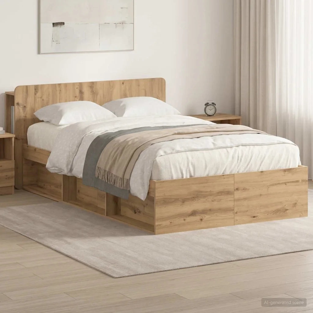 Telaio del letto con storage Rovere Artigianale 120 x 190 cm 3433351
