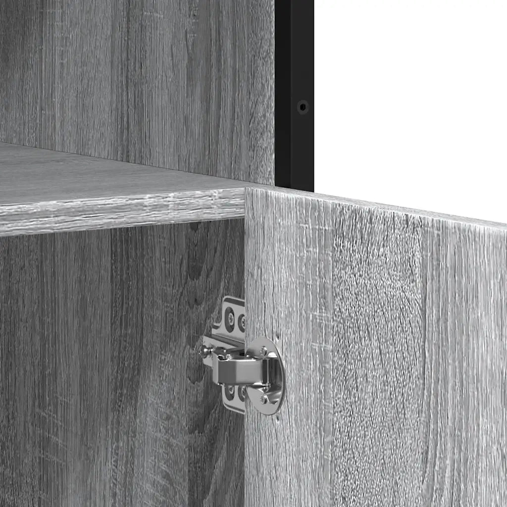 Credenza-Buffet-Armadio da cucina Grigio Sonoma 100x35x76 cm in Legno Multistrato 107152