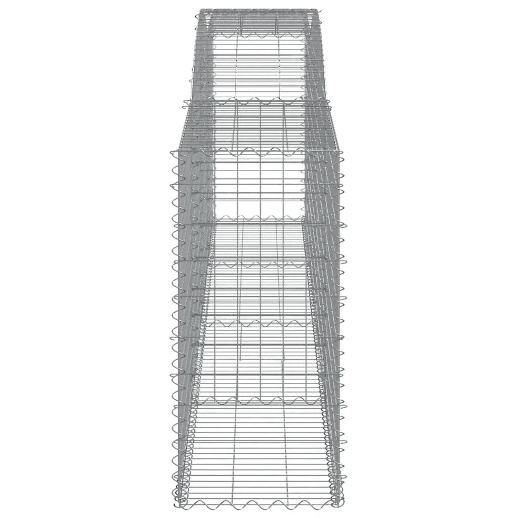 Cesti Gabbioni ad Arco 10 pz 400x50x100/120 cm Ferro Zincato 3147004