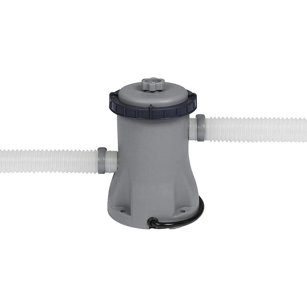 Trade Shop - Set Piscina Fuori Terra Rotonda Steel Pro Max 366x76cm 6473lt Pompa Filtro 56416 -