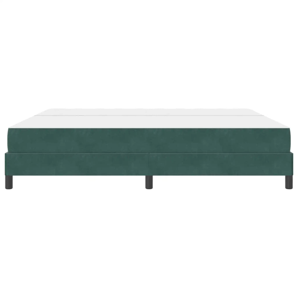 Letto a molle con materasso Verde Scuro 200 x 210 cm Tessuto 3398764