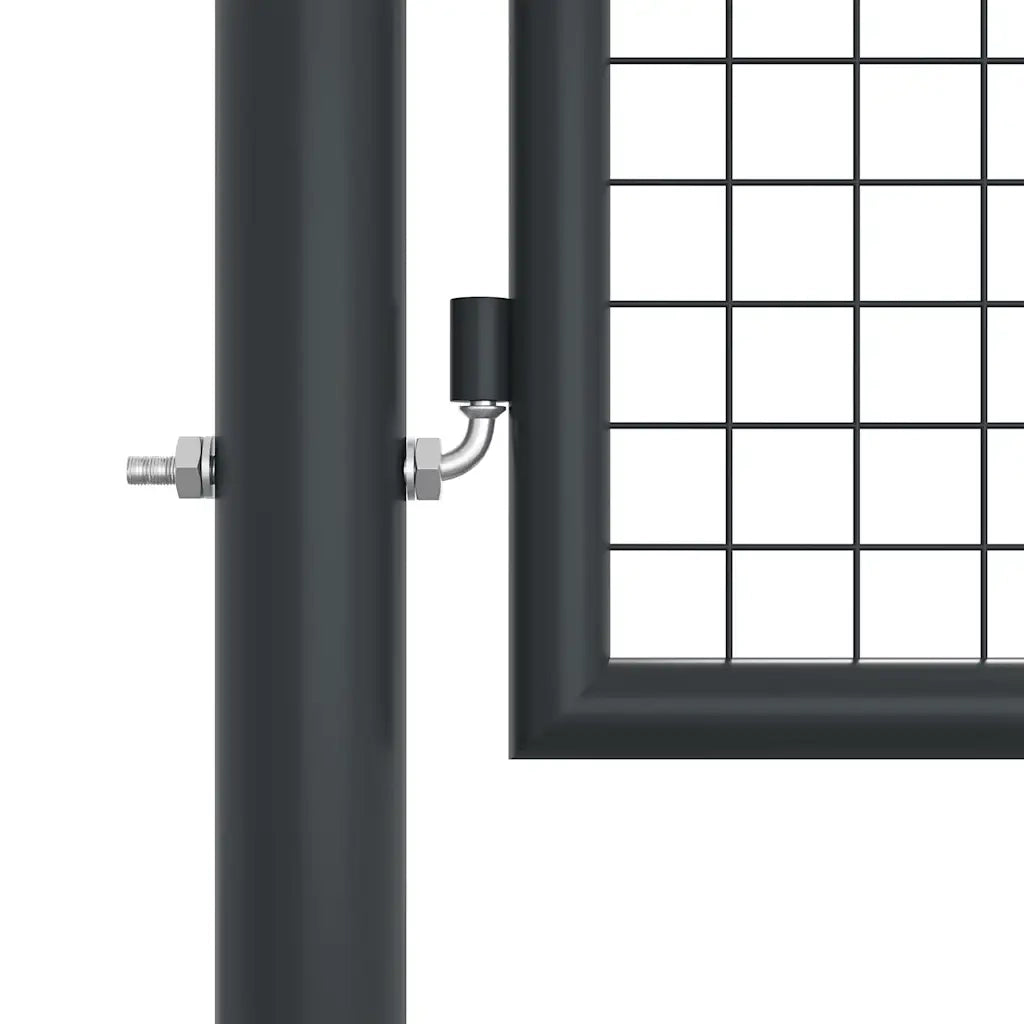 Cancello per Giardino in Acciaio Zincato Grigio 400x175 cm cod mxl 77246