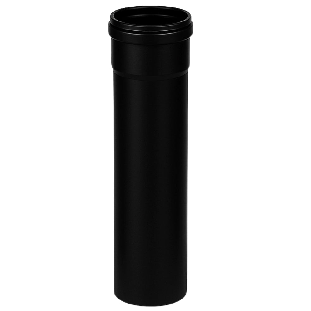 Tubo acciaio canna fumaria stufa pellet spessore 1,2 mm diametro 80 mm *** misura h 500 mm, confezione 1