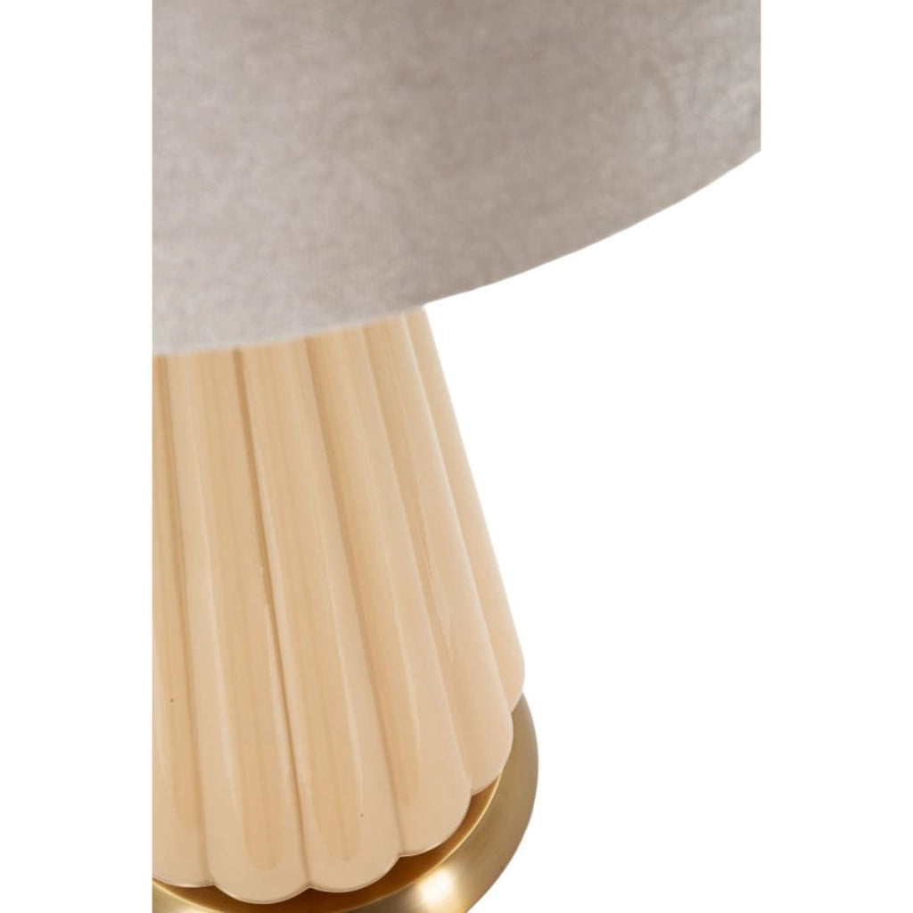 Lampada da Tavolo VKH729, Bianco, Vetro, 68,5x36,5x36,5 cm