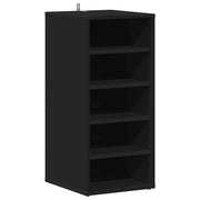 Scarpiera | Mobile per scarpe Nera 31,5x35x70 cm in Truciolato