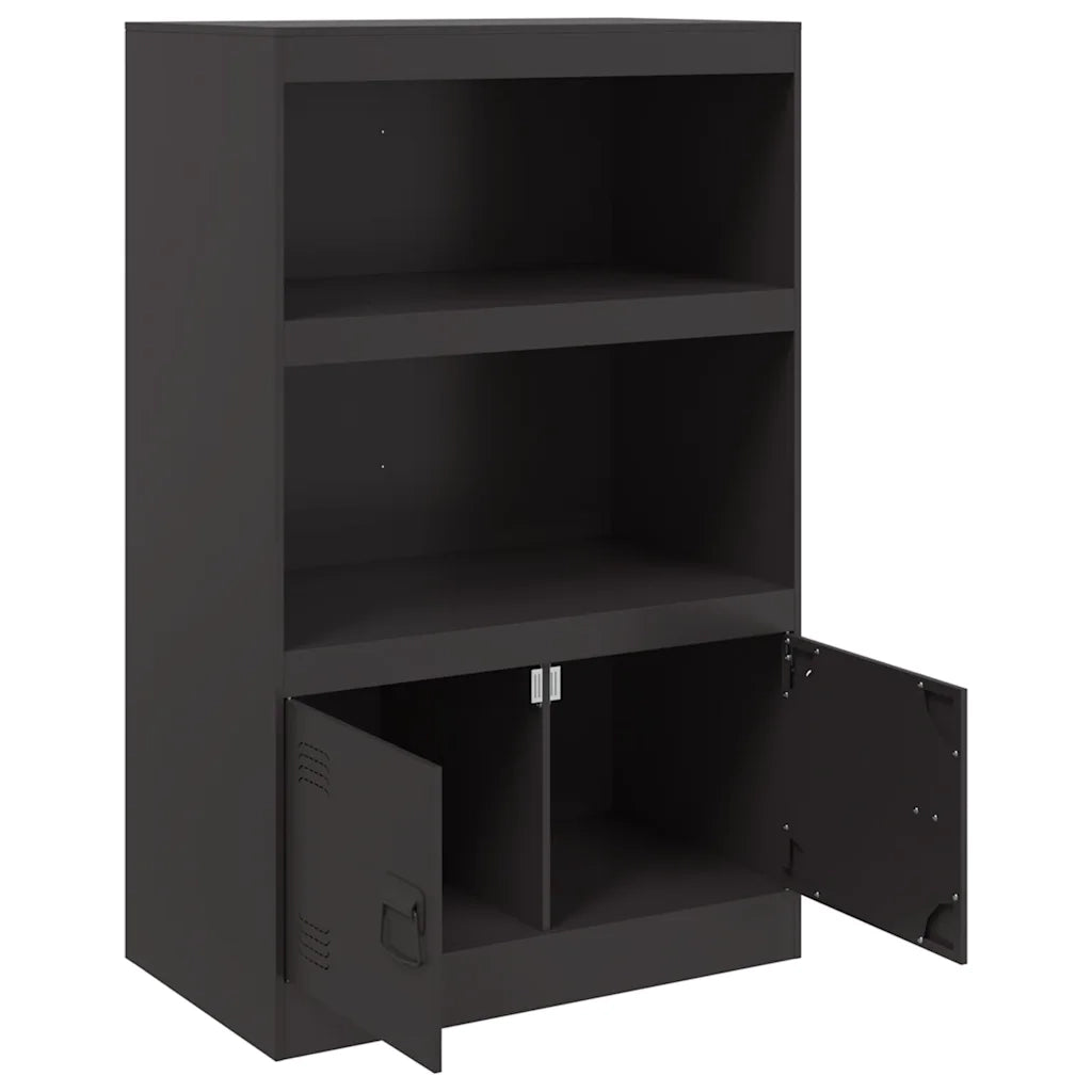 Credenza Nera 67x39x107 cm in Acciaio 841667